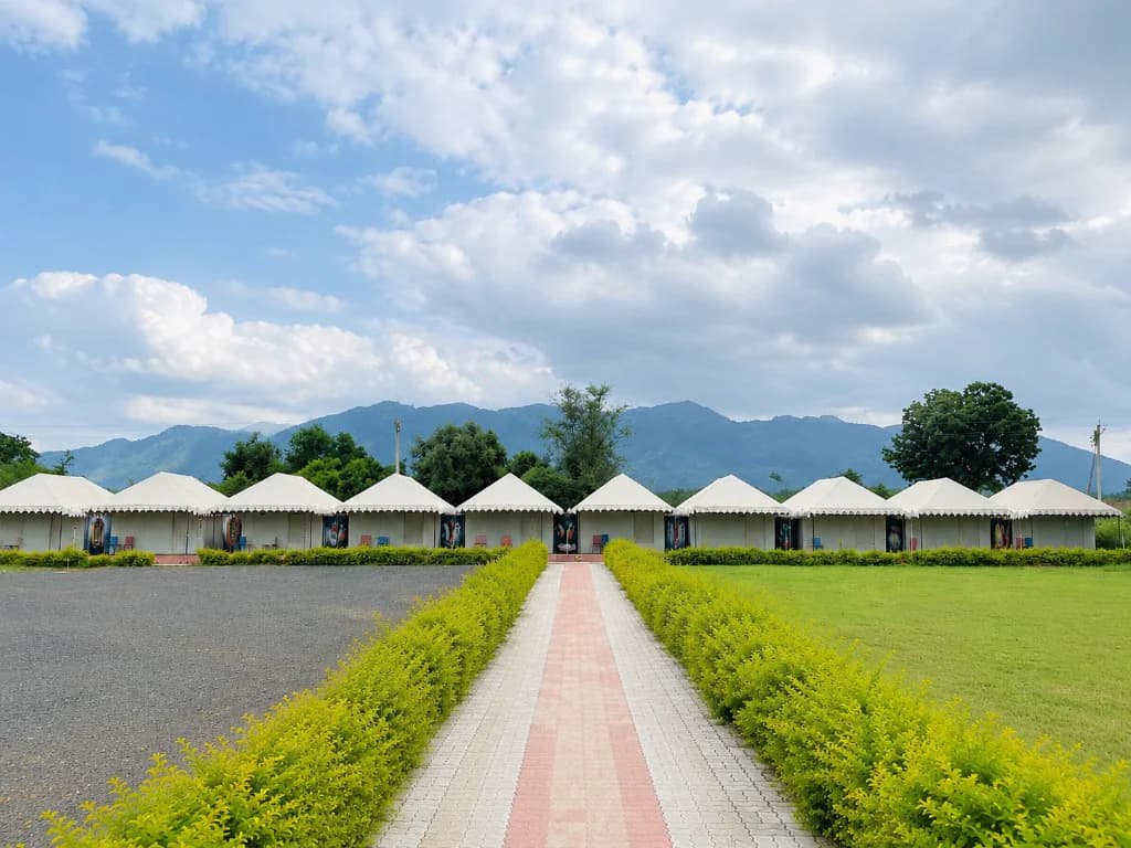 Luxury nature tents at Cresta Villa Resort